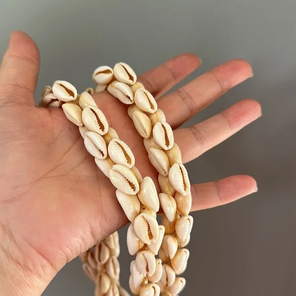 Vintage Hawaiian Round Cowrie Lei - Picture 5 of 8